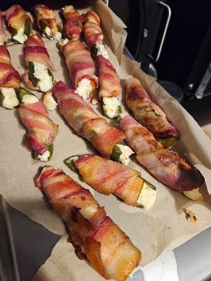 Bacon wrapped Jalapeño Poppers