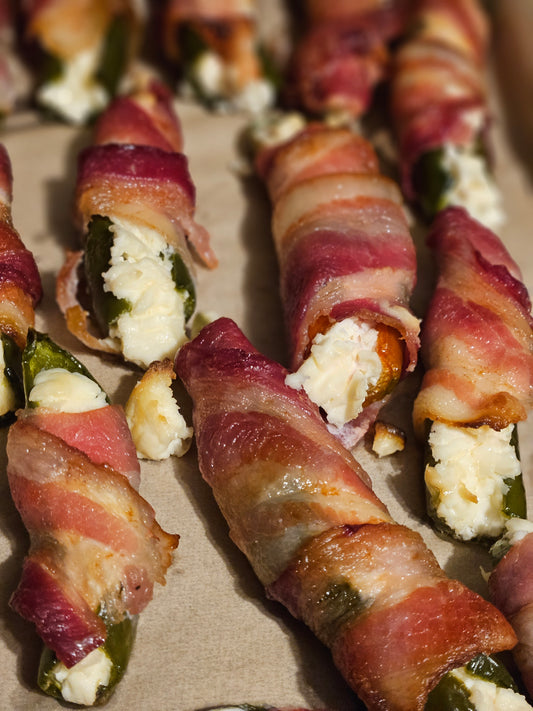 Bacon wrapped Jalapeño Poppers